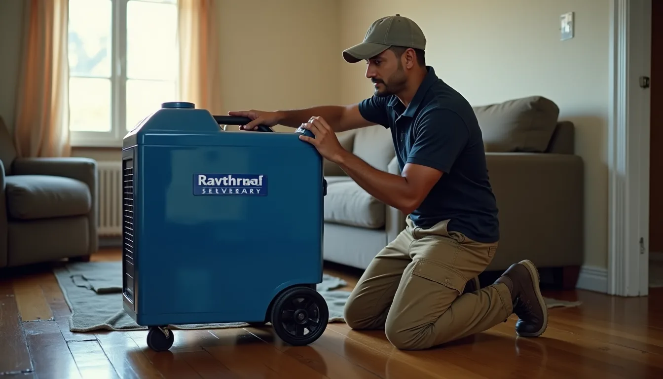 Water damage restoration service